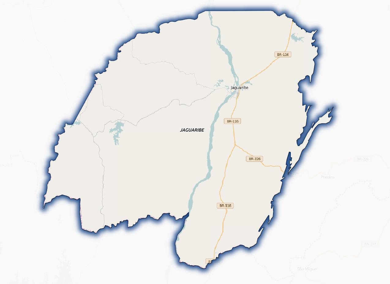 Mapa do município no OSM, em 24/06/2016